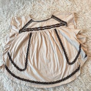 embroidered floral top